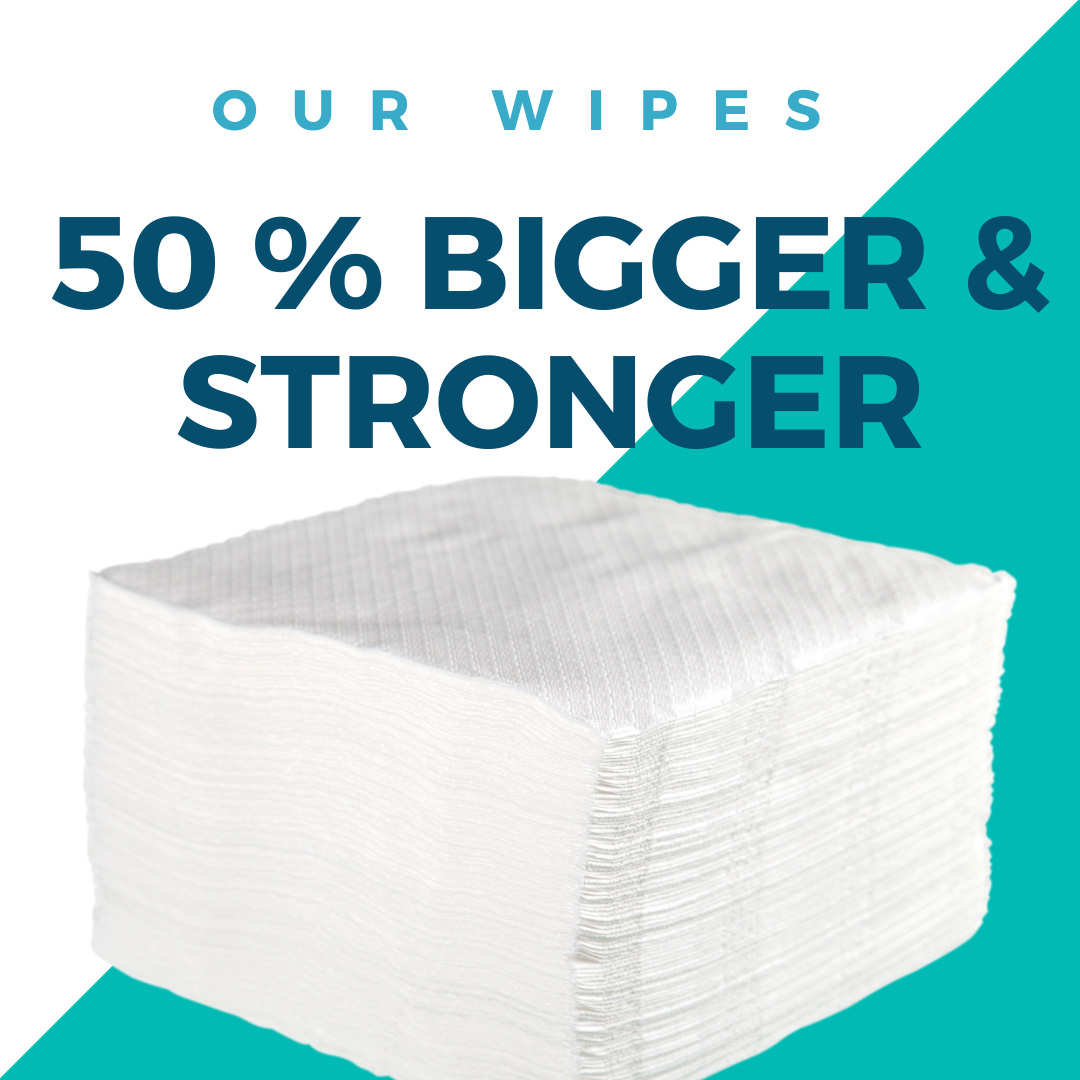 Bamboo Clean Care Sponge Body Wipes (1 pack of 25 wipes)