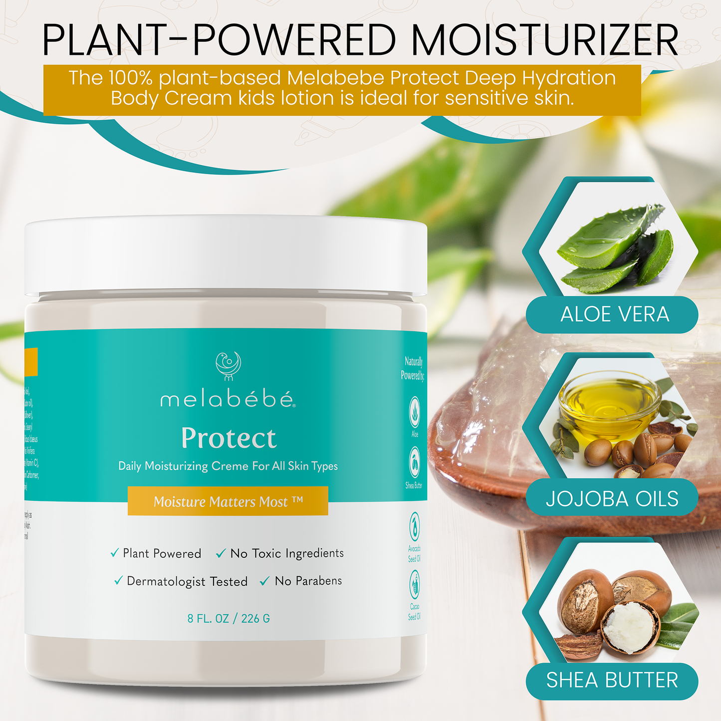 Melabebe Protect: Deep Moisturizing Body Cream for All Skin Types